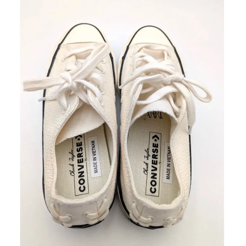 Converse Chuck 70 Lace-Up Sneaker Shoes Unisex Off White Size US W8/M6 EU39 - Picture 11 of 11